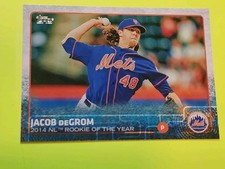 2015 Topps - Jacob deGrom #387 Pitching New York Mets ⚾️ 