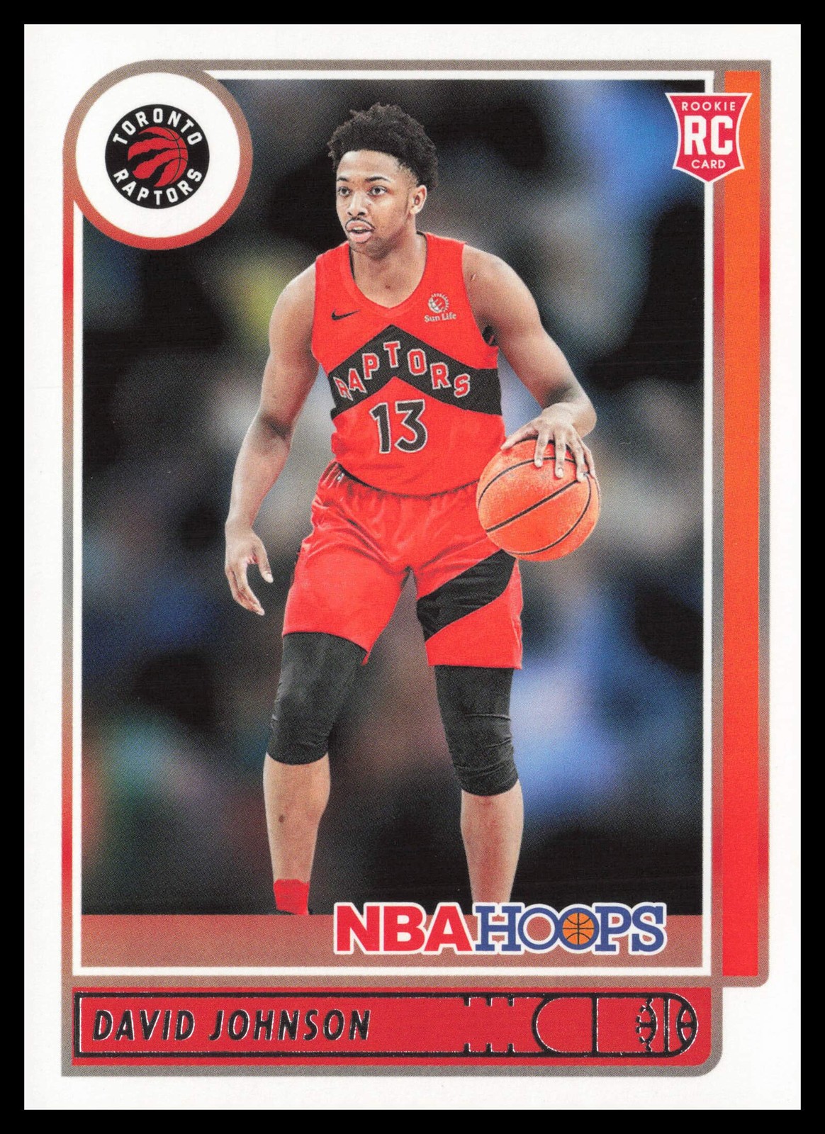 2021-22 Hoops #222 David Johnson Toronto Raptors Basketball Card