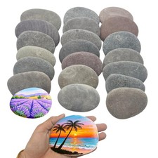 22 PCS Large Rocks for Painting 3.0"-4.1" Flat DIY Painting Rocks Natural Smo