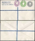 KGVI and QEII 6d 1 1/2d and 1/9 Compound PRIVATE Registered Envelope RSP11 Size
