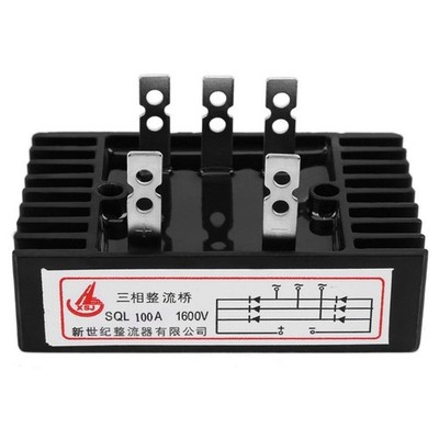 SQL 100 Amp 3 Phase AC to DC High Power Rectifier 1600V Silicon Full Bridge... 