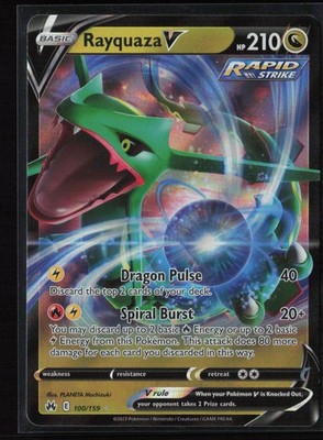 Rayquaza V Ultra Rare Crown Zenith 100/159 NM