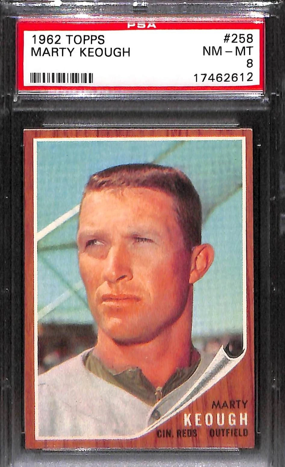 Deal for 1962 TOPPS #258 Marty Keough PSA 8 NM-MT 17462612