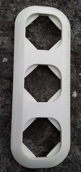 DüWi / Rev Ritter Schalter Kombiluxe 3-Fach Rahmen Neu + Ovp 01034-image