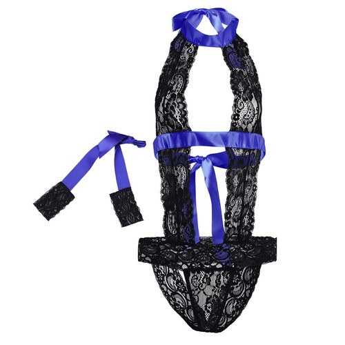 Sexy Lencería Para Mujer Sin Espalda Body Prendas para dormir Babydoll Encaje Tanga con - Imagen 15 de 59