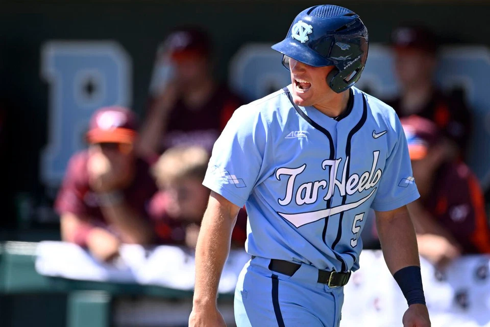 UNC NORTH CAROLINA TARHEELS CUSTOM EVOSHIELD BASEBALL BATTING HELMET NEW - Image 3 of 4