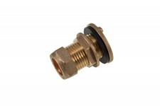 15mm Compression Tank Connector Brass Straight Joint Threaded Plumbing Fitting
