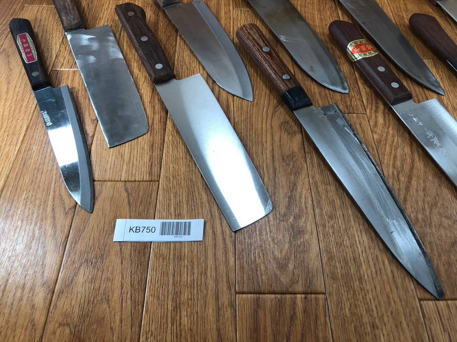 Damaged Lot of Japanese Chef's Kitchen Knives hocho set from Japan