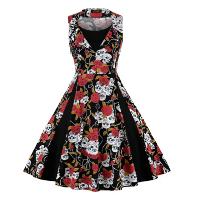 Hepburn Abendkleid Tanzkleid Ballkleid Kleid Vintage Petticoat Rockabilly QC220B