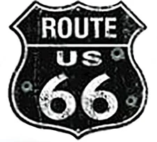 Pack of 50 Route 66 Black Distressed Bullet Holes Bike Hat Cap Lapel Pin HP6089A