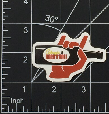 Cerveja and Rock n Roll - Vinyl Sticker Beer Music Durable Waterproof Sunproof