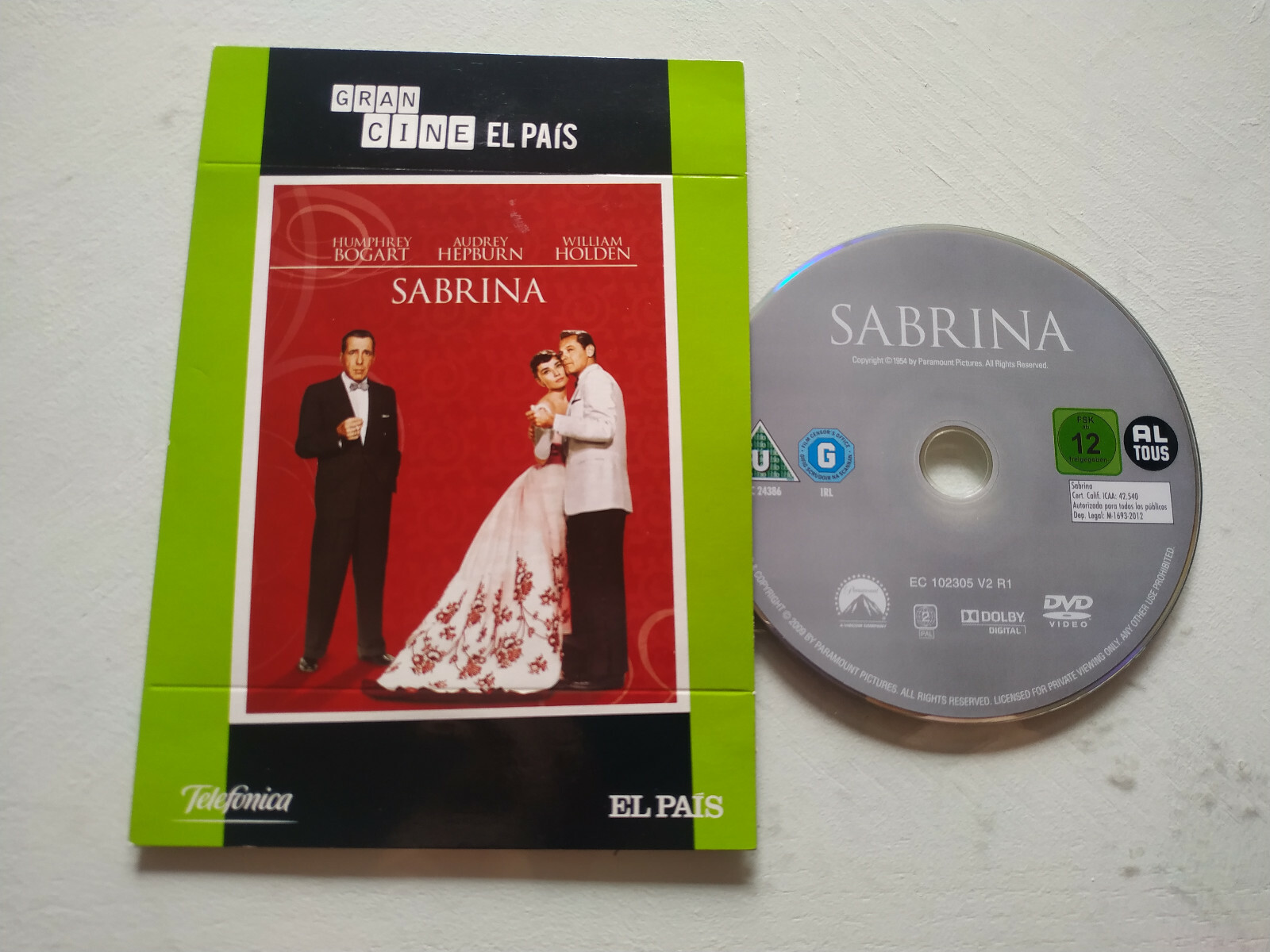 Sabrina Humphrey Bogart Audrey Hepburn - DVD Spanish English Region 2
