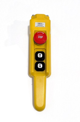 Hoist Pendant Control Station Pushbutton Replacement Pistol Grip with E-Stop