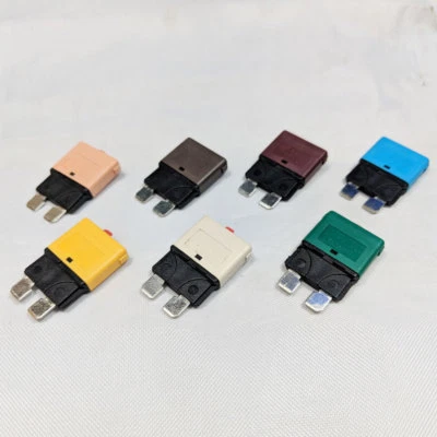 Circuit Breaker Blade Trip Fuse Manual Resettable Function Auto Marine All Amps