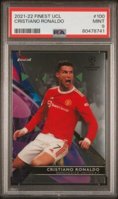 2021-22 Topps Finest UCL Champions League #100 Cristiano Ronaldo