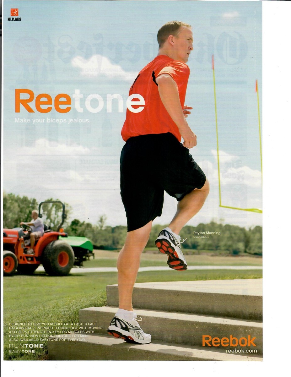 2010 Print Ad Reebok Athletic Shoes Reetone Make Your Biceps