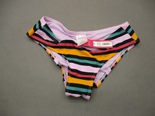NWT Xhilaration Size XS Womens Multicolor Stripe Bikini Bottom Swimwear 2K