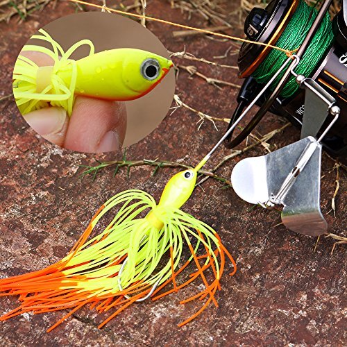  Fishing Lures Buzzbait Spinnerbait Jigs Lure for Bass Pike A-4PCS-BUZZBAIT - Image 5