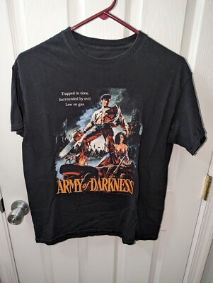 Army of Darkness Movie Poster Men's T Shirt Trapped in Time