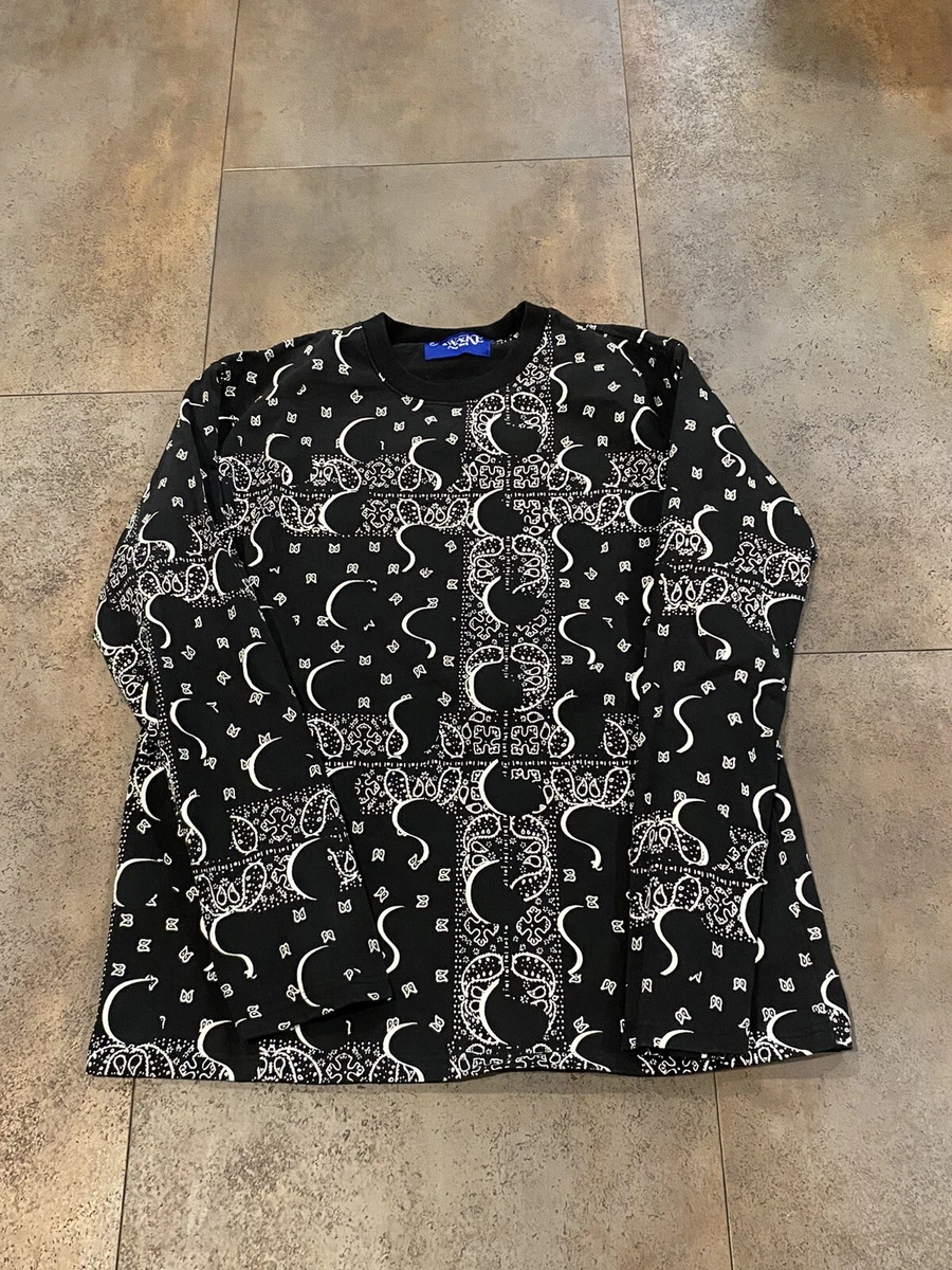 Awake NY Big Paisley Longsleeve T-Shirt Black - Sz. XL RARE | eBay