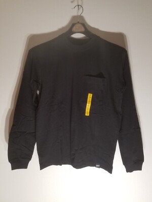 Pull & Bear Black Long Sleeve Men's STWD Shirt Size Small New in Bag