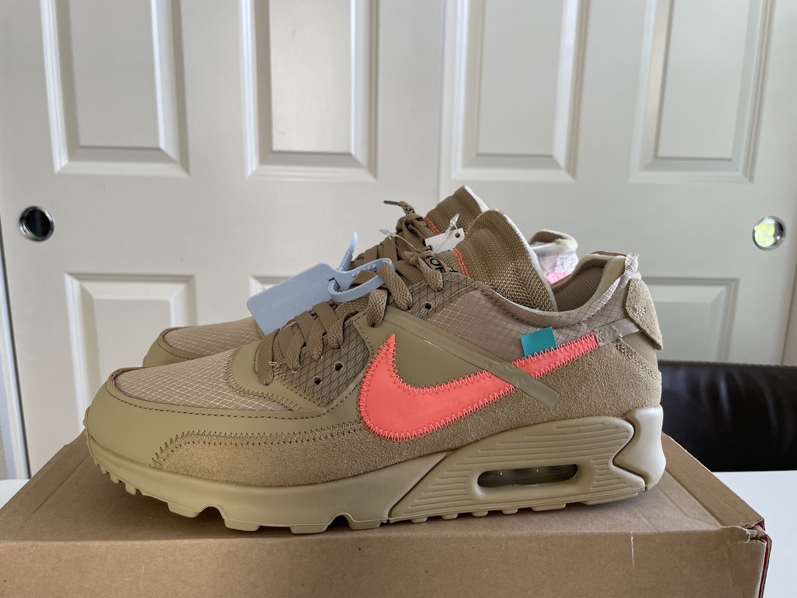 Size 10.5 - Nike Air Max 90 x OFF-WHITE Desert Ore 2019 for sale online |  eBay