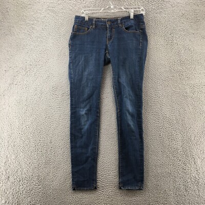 Sublevel Jeans Womens S (Actual 30x30) Blue Low Rise Zip Fly Dark Wash 5 Pockets