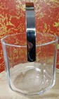 Vintage Mid-Century Modern Clear Glass Round Cornered Decagon Shaped Ice Bucket  — photo 8