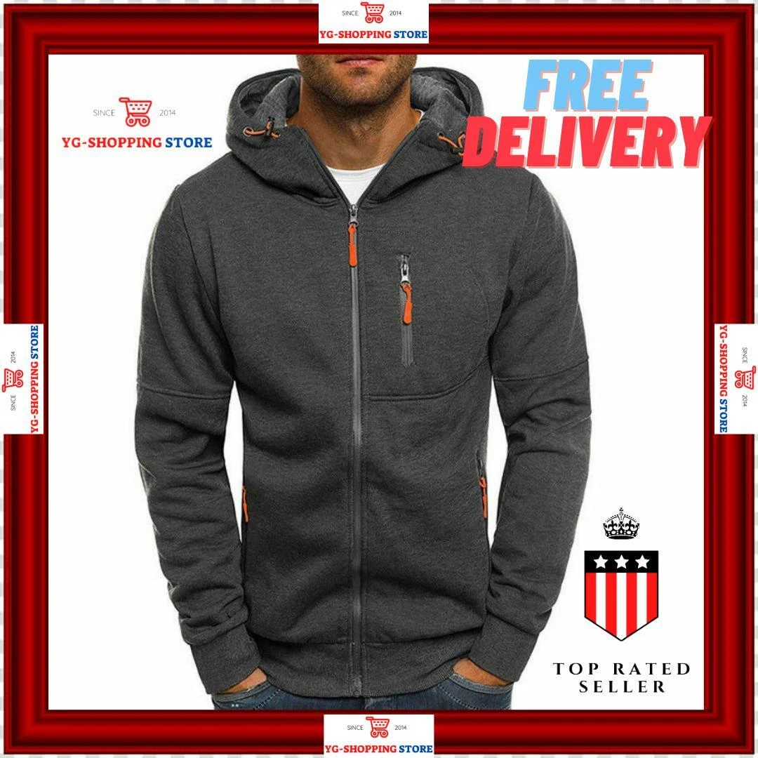 Sudadera Fitness 500 Essential Hombre Cremallera Capucha