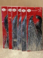 Holiday Time Christmas Tree  Tinsel Icicles  1000 Strands, 18"long, Lot of 6,New