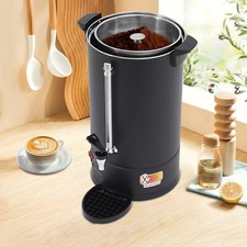 15L Commercial Stainless Coffee Urn Hot Water Dispenser Electric Coffee Pot