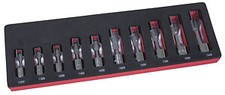 Lisle 12030 10 Piece 38 Drive Metric Flare Nut Socket Set