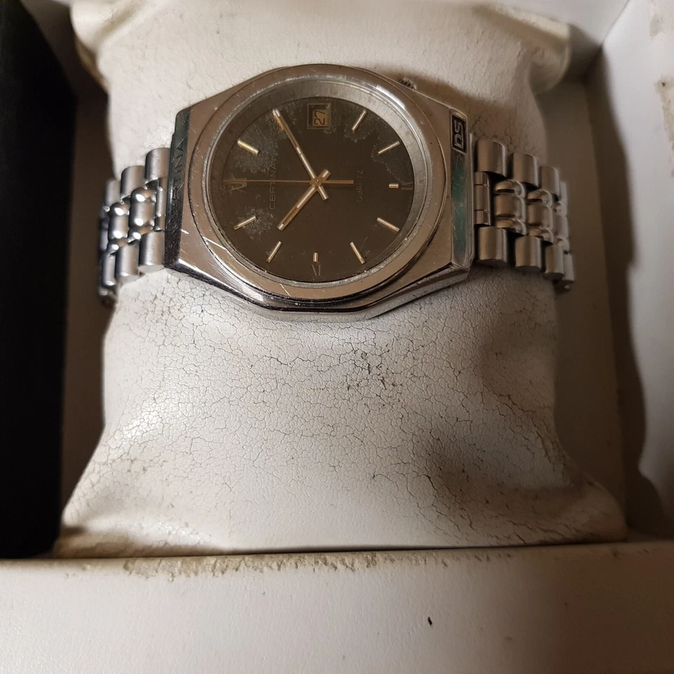 Quartz Armbanduhr Certina DS-4 in Edelstahl - Cal. 186-1 – mit Datum - Bild 3 von 4