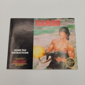 Rambo NES (Nintendo, 1988) Complete CIB No poster Circle Seal