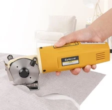 Electric Rotary Fabric Cutter Multi-Layer 1"Cutting Thickness 110V Cloth Leather