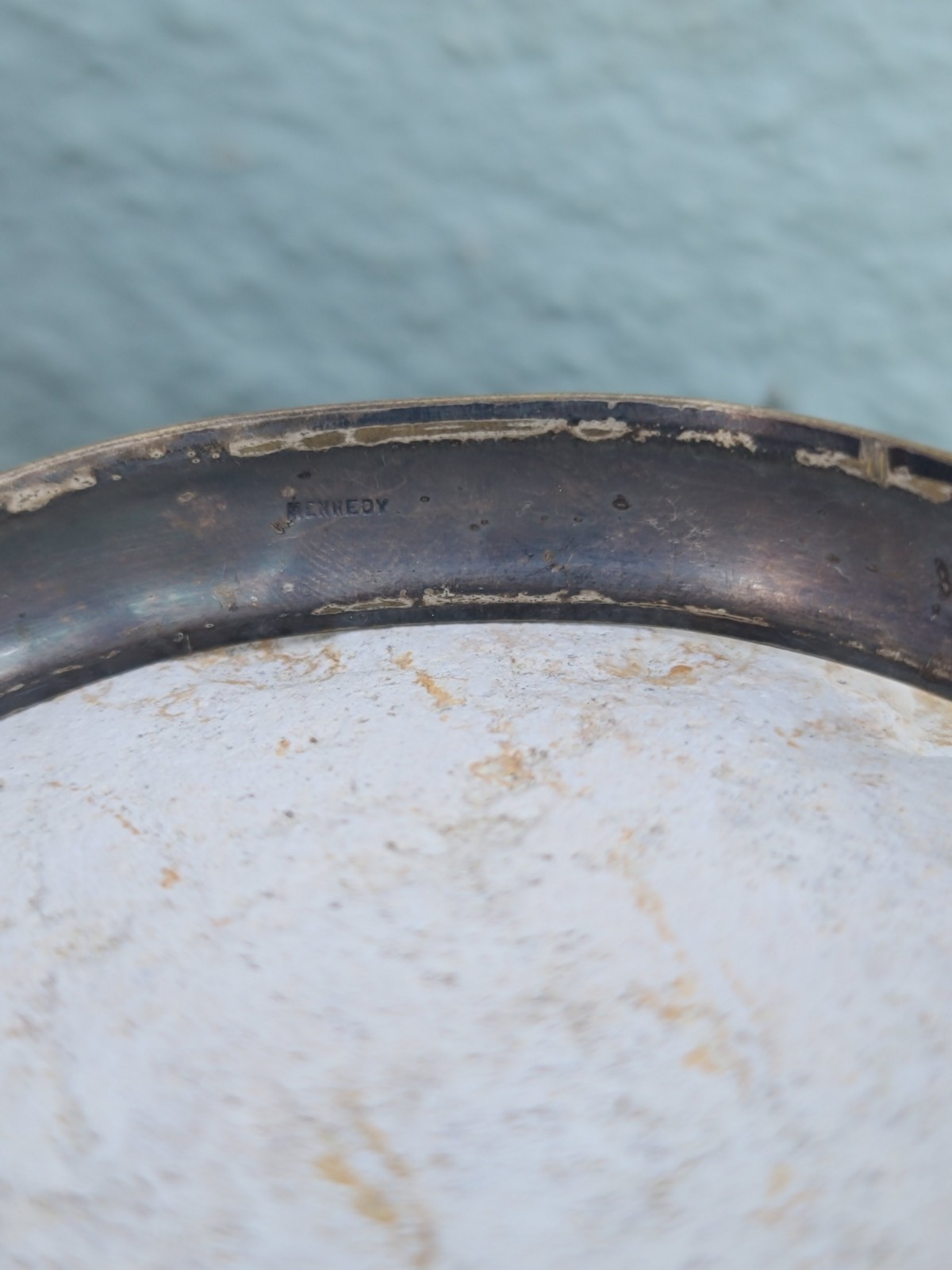 VTG Sterling 925 Solid Silver Bangle Bracelet Siz… - image 18