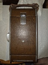 VINTAGE Leather POLAROID Land Camera Model 95 Folding Camera Tested.