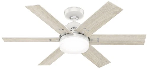 44" Hunter Pacer Fresh White LED Ceiling Fan with Remote - Picture 2 of 10