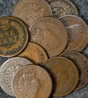 Lot of (1) 1874 Indian Head Cent AG (About Good) Average Circulated Condition