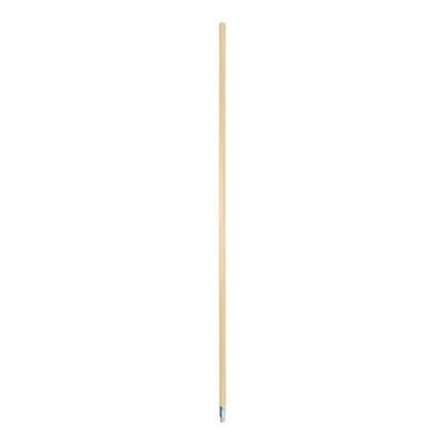 Boardwalk Metal Tip Threaded Hardwood Broom Handle, 0.94'' diax60'', Natural, 2/PK