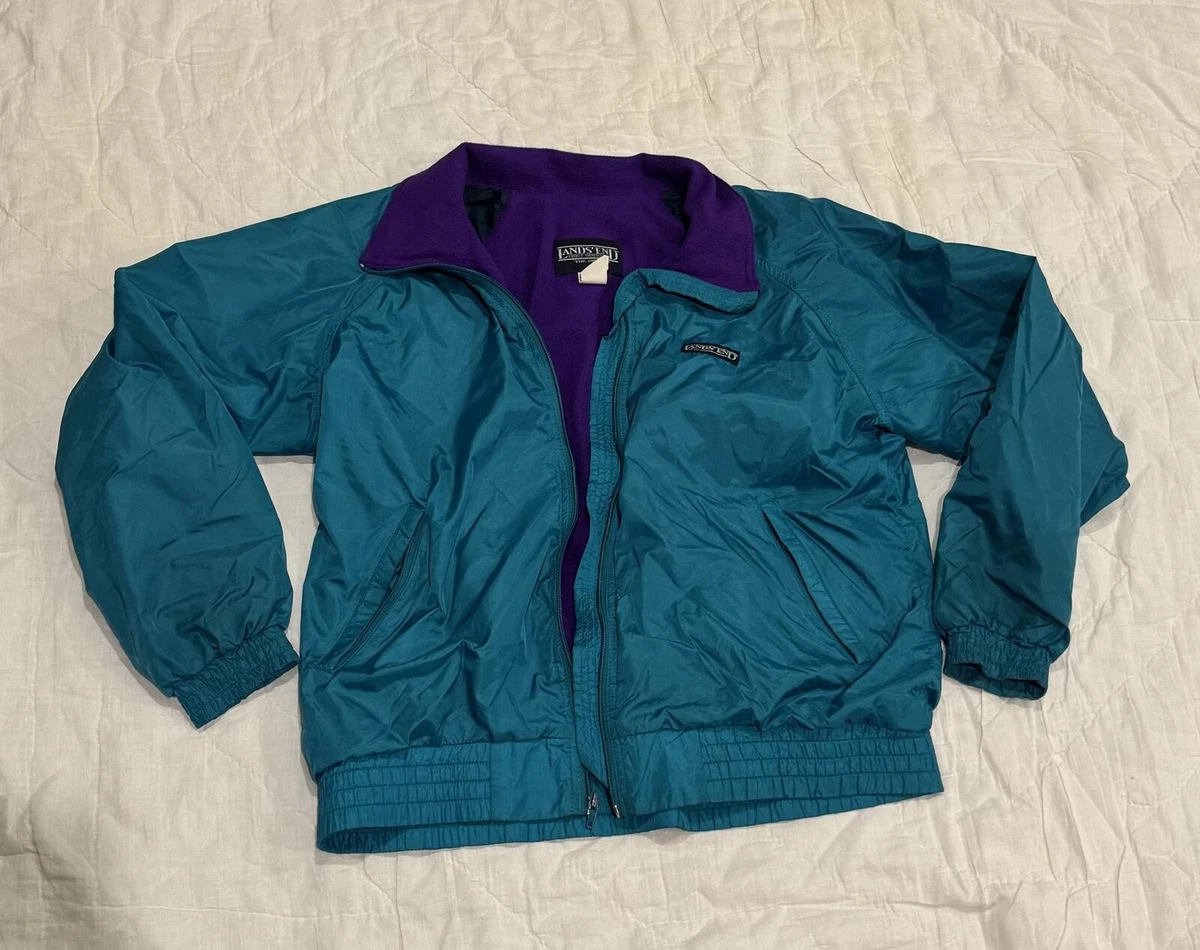 Lands' End Windbreaker Coats, Solid Nylon Outer Shell Jackets