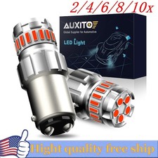 24x Led 1157 2057 Red Bright Tail Stop Brake Light Parking Bulb Error Free