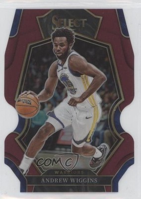 2022 Panini Select Premier Level Maroon Prizm Die-Cut 22/175 Andrew Wiggins 5ub
