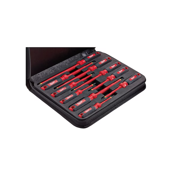 Milwaukee  10 PC 1000V Insulated Screwdriver Set w/ EVA Foam Case-48-22-2210