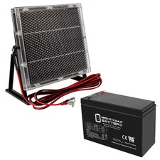 Mighty Max 12 VOLT 8 AH SLA REPLACEMENT BATTERY WITH 12V SOLAR CHARGER