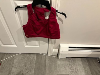 Livi Active Size 18 Sports Bra Low Impact No Wire Slip Over Wine Color