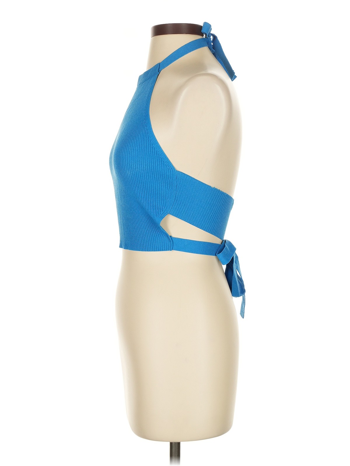 Zara Women Blue Tank Top S thumbnail 4