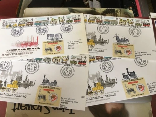 GB STAMPS RARE FIRST DAY COVER 1980 RAILWAY RAINHILL TRIALS SET 2