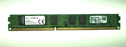 Kingston DDR3 1333 PC3-10600U 1Rx8 CL9 1,5V Desktop Memory DIMM KTL-TCM58BS/4G