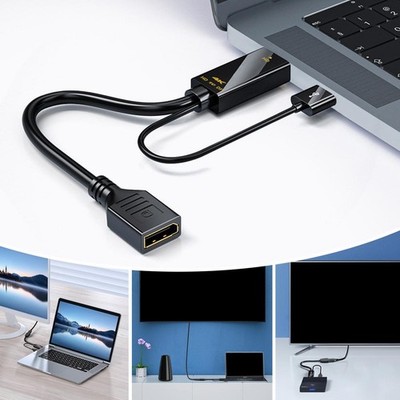 Hd Converter Compatible W/ Hdmi To Dp For Ps4 Computer Host Connection C DE